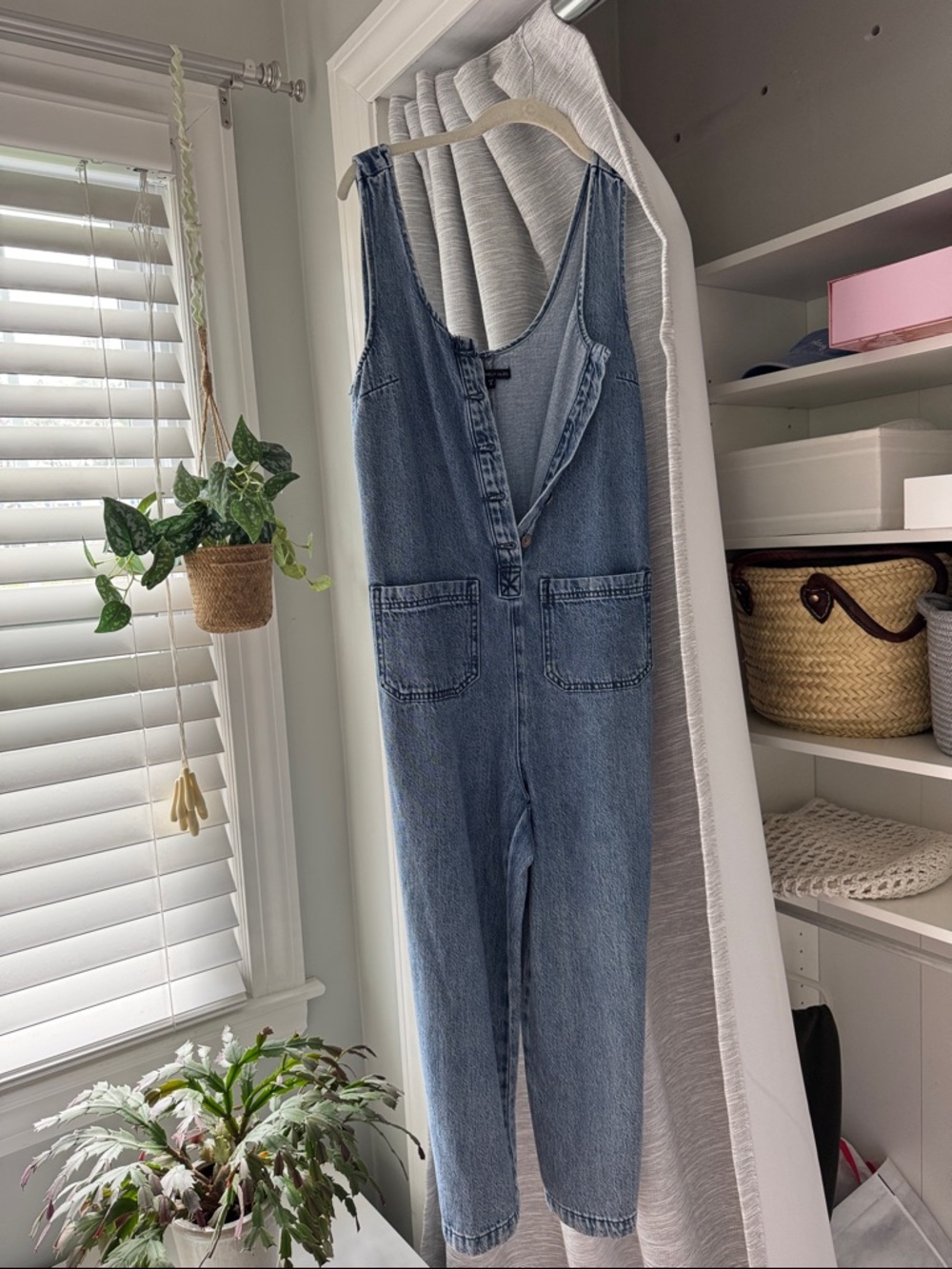 Denim Blue Women's Jumpsuit Overalls